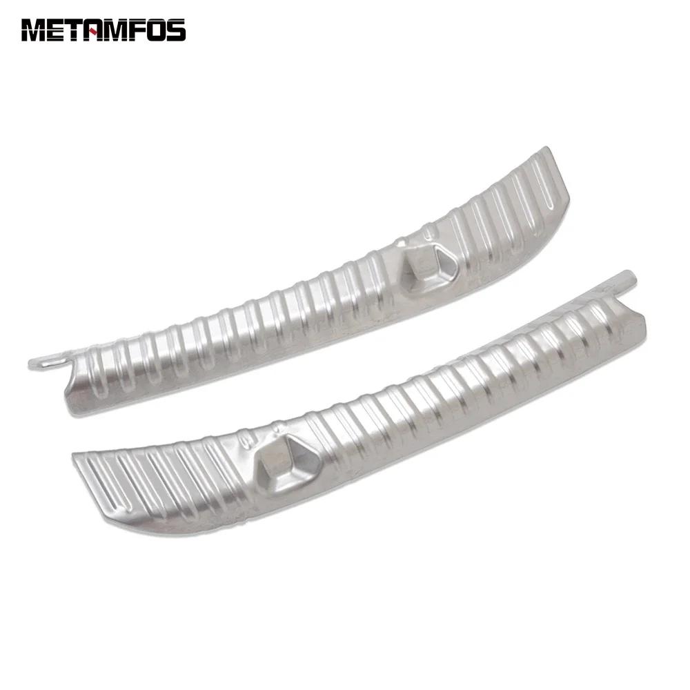 For Tesla Model 3 2017-   Inner Rear Trunk Bumper Foot Plate Tailgate Door Sill Scuff Guard Plate Car Accessories