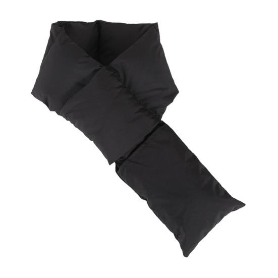 Down Scarf with Pocket Design Solid Color Waterproof Wear-Resistant Winter Versatile Scarf Daily Outdoor Wear