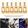 6Pcs U Shaped Electric Guitar Bridge Saddles Tremolo Metal Roller Screw Saddle Replacement