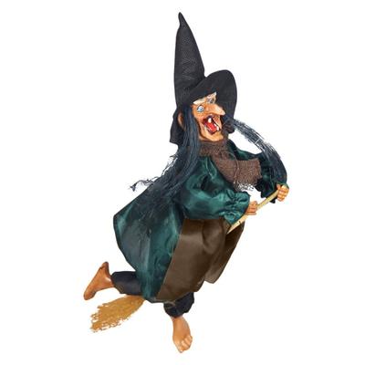 2025 Halloween Hängende Animierte Sprechende Hexe Requisiten Lachende Geräuschsteuerung Deko Partydekorationen Partyzubehör