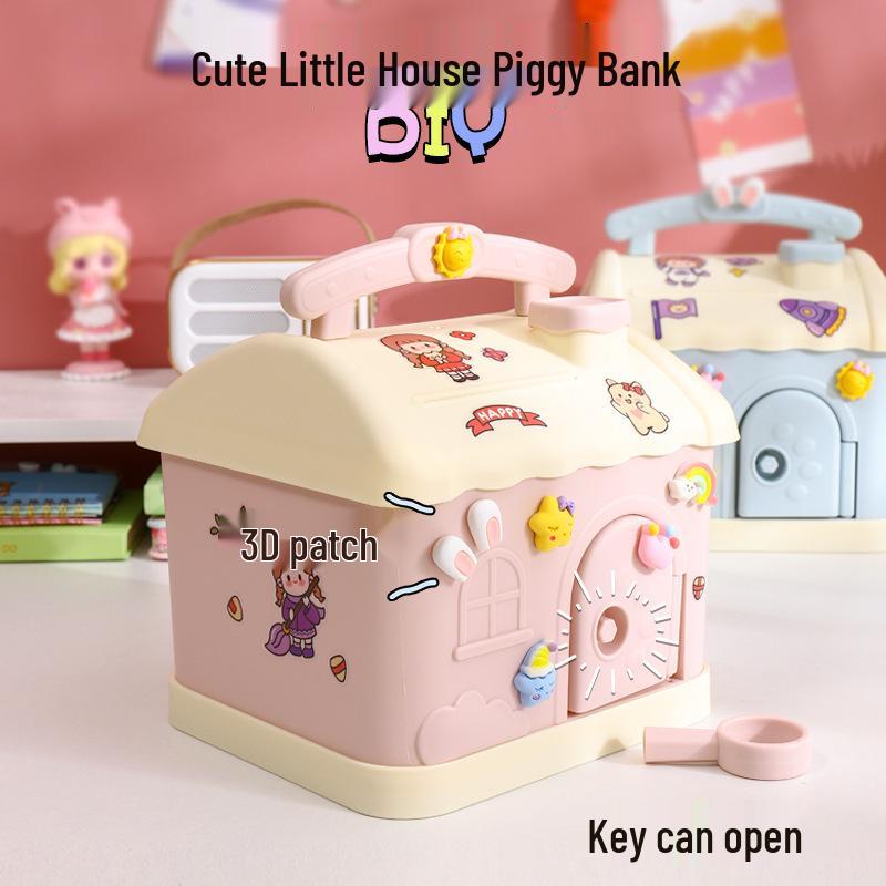 2023 Secure Kids' Piggy Bank with Lock - One-Way Savings Box, Ideal Student Gift