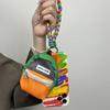 Ins Creative Graffiti Phone Case for Apple iPhone 15 14 13 12 Pro Max Triangle Bag Shockproof Hard Cover with Hanging Rope