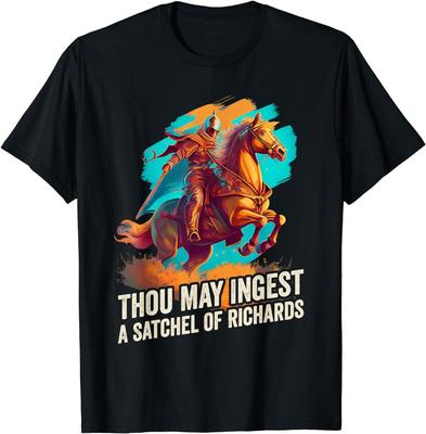 NEW LIMITED Art Thou May Ingest a Satchel of Richards Vintage T-Shirt Size S-5XL Unisex T-Shirt