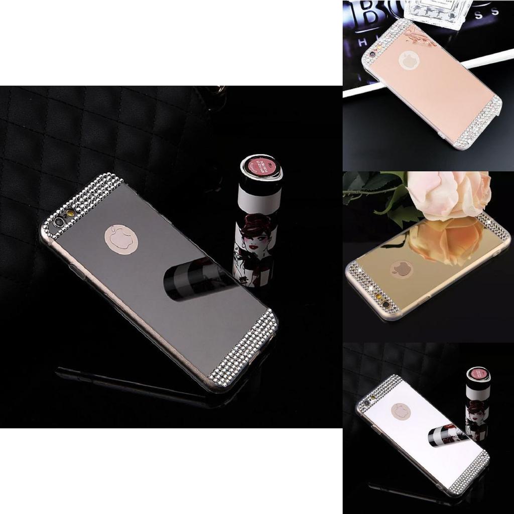 Drill Color Luxury Electroplated Mirror Mobile Phone Case For Iphone Cases