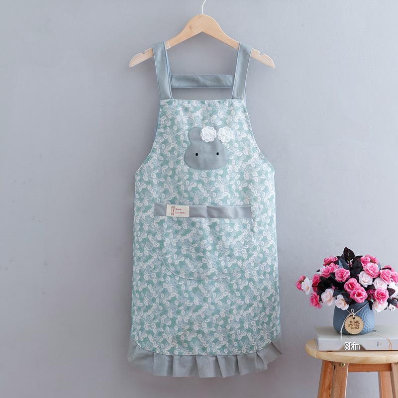 2024 Women's Long Sleeve Waterproof Kitchen Apron - Oil-Proof Coveralls for Home Use