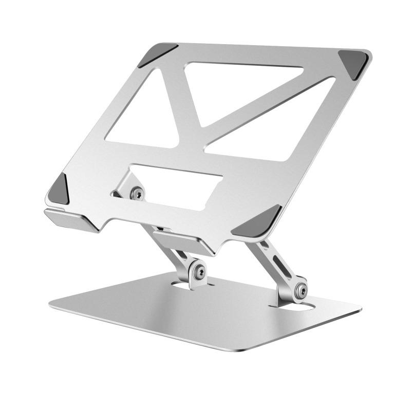 360° Rotating Tablet Steel Stand Desktop Heightening Folding Painting Suitable for Notebook Tablet Learning Machine Stand