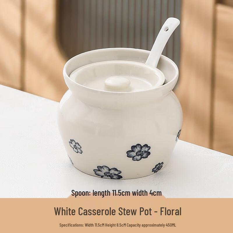 LISM Altmodischer Keramik-Schmortopf mit Deckel