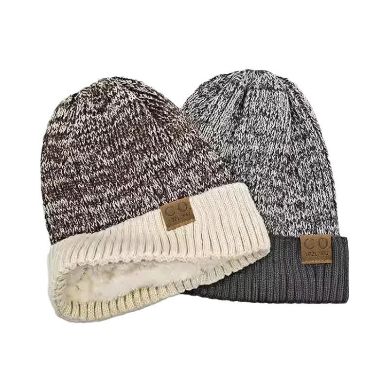 1 Piece, Autumn and Winter, Knitted Hat, Thickened Velvet, Pullover Hat, Unisex, Woolen Hat, Korean Version Hat, Winter Hat