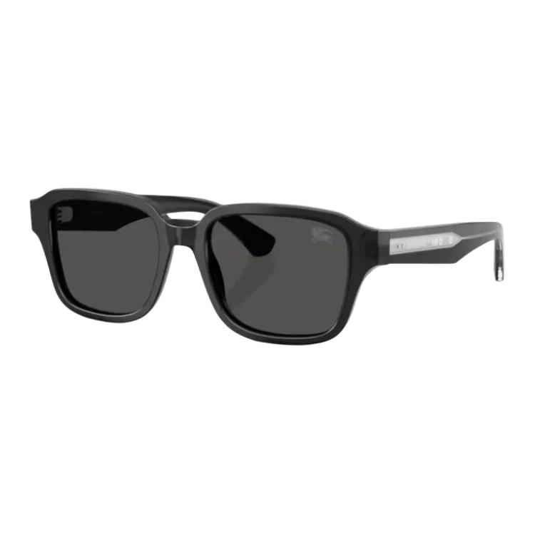 Burberry Logo Arm Square Sunglasses Unisex sunglasses Black Tortoise 0BE4484F Black