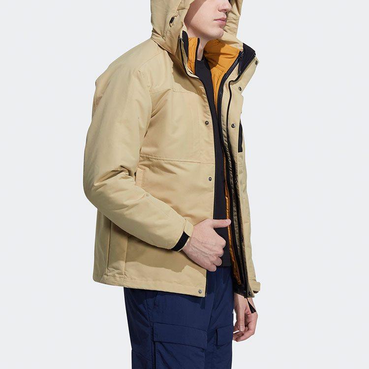 Adidas Down Jackets Unisex Light Khaki Hooded Moderate Other H20771