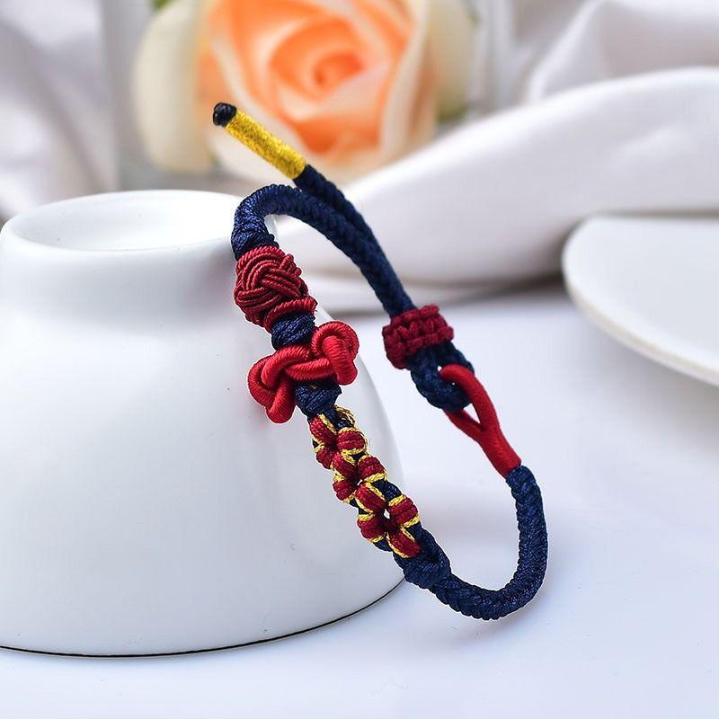 

[Сделал Домашнее Задание Благословение] Приземлился Узел Вэньчана Браслет-Цепочка на Запястье Золотой Титул Рейтинга Вступительный Экзамен в Аспирантуру Удача Узел Удачи Подарок [Landing] Iris Blue (Blessed by Master Jiuhuashan)