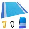 Oversized Beach Towel Mat Sand Free Beach Wind Proof Waterproof Picnic Blankets Beach Mat Oversized Pocket Picnic 4 Anchor