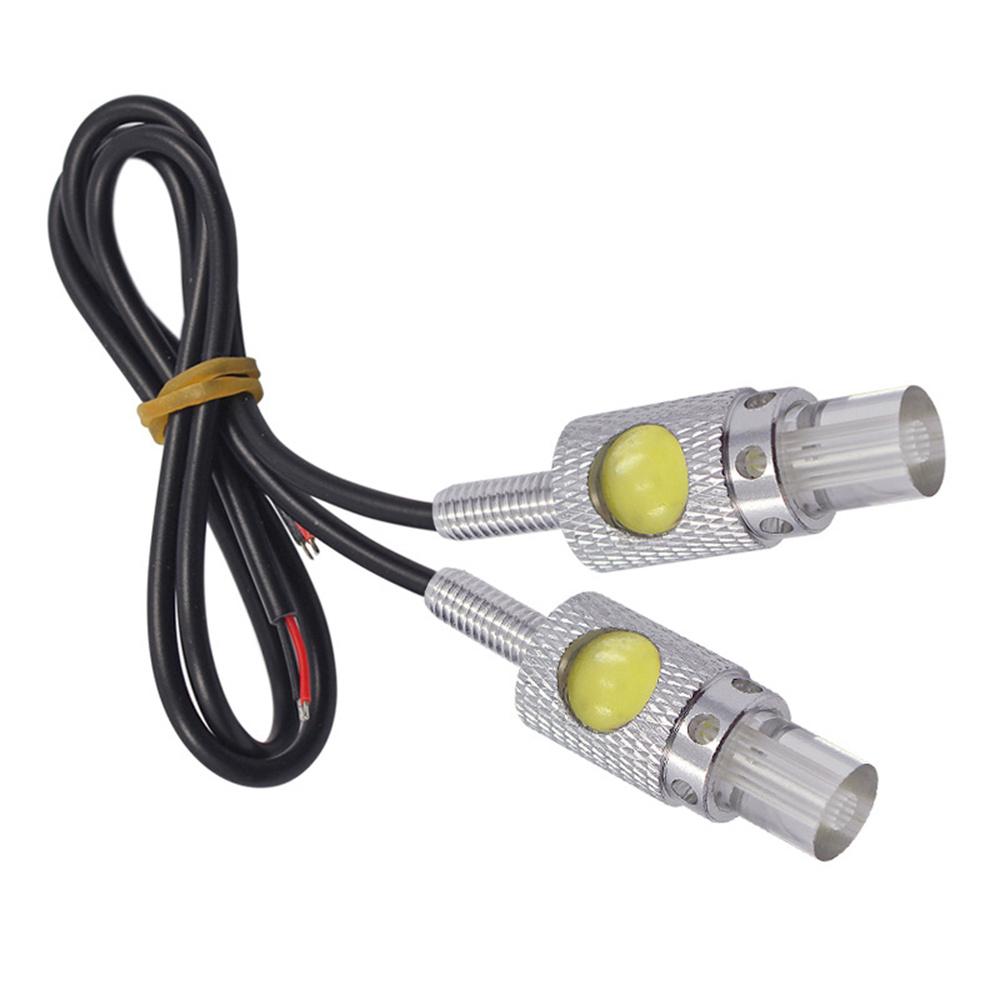 

2Pcs 12V Car Motorcycle Universal LED License Plate Lamp White Light Bolt-on NEW
