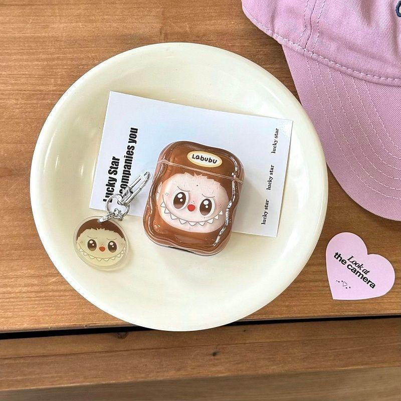 

Apple Милые Чехлы для Наушников с Большим Лицом из Ткани Airpods4 Защитный Чехол Airpods3 Защитный Чехол Чехол для Наушников Airpodspro2 AirPods Новые Ударопрочные Apple Airpods Pro Big face cloth + pendant