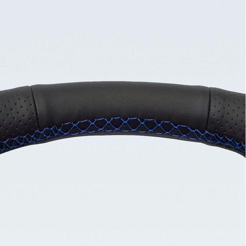 Black PU Artificial Leather Hand-stitched Car Steering Wheel Cover for Toyota Yaris 2012 2013 2014 2015 2016 2017 2018