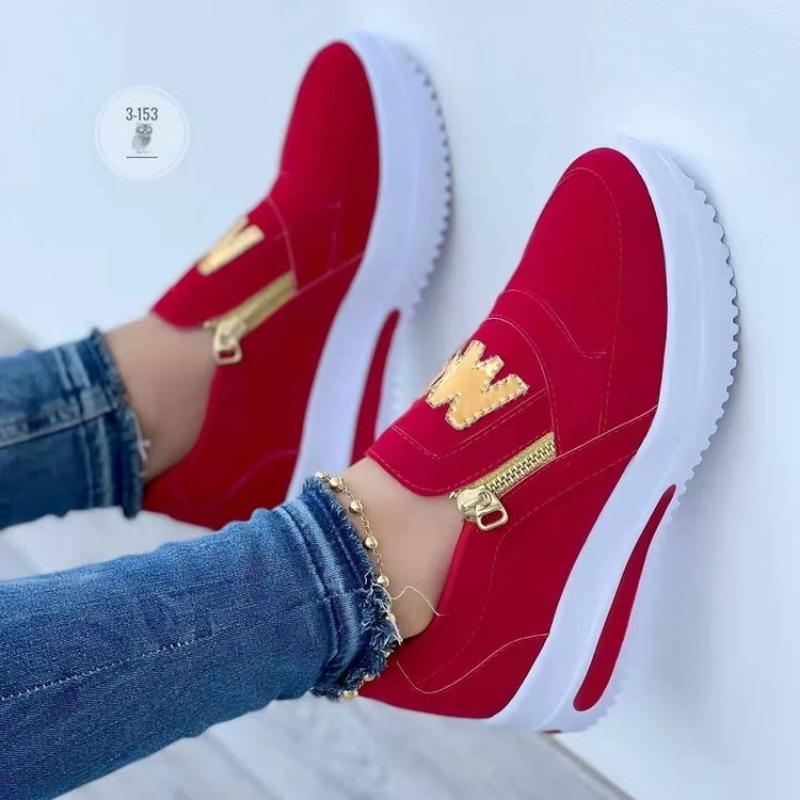 Large Size Platform Beanie Shoes for Women's Spring and Autumn New Canvas Lightweight Platform Casual Single Shoes for Women
