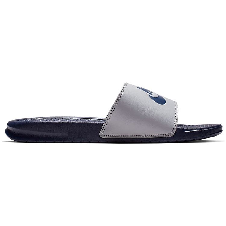 Nike Benassi JDI Soft Sole Foam Slide Sandals Men Sandals Gray Blue 343880-024