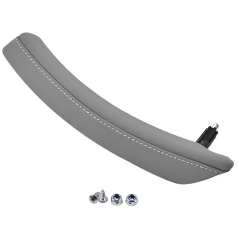 M31K-Car Right Side Front Door Inner Pull Handle Armrest Cover Assembly 51416983672 for BMW E60 E61 2006-2010 LHD Grey