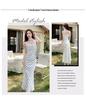 White Polka Dot Bodycon Spaghetti Strap Dress for Women - Summer French Style