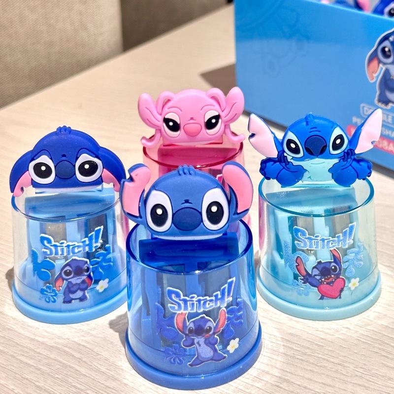 Disney Temperamatite Bambola Stitch, Temperamatite Cartone Animato Carino per Studenti, Cancelleria Lilo & Stitch, Materiale Scolastico