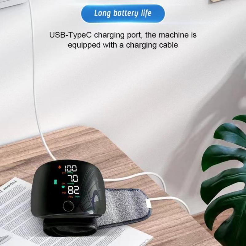 1 Set Digital One Button Blood Pressure Monitor Machine Tonometers Automatic Wrist Voice Blood Pressure Monitor For Home Use