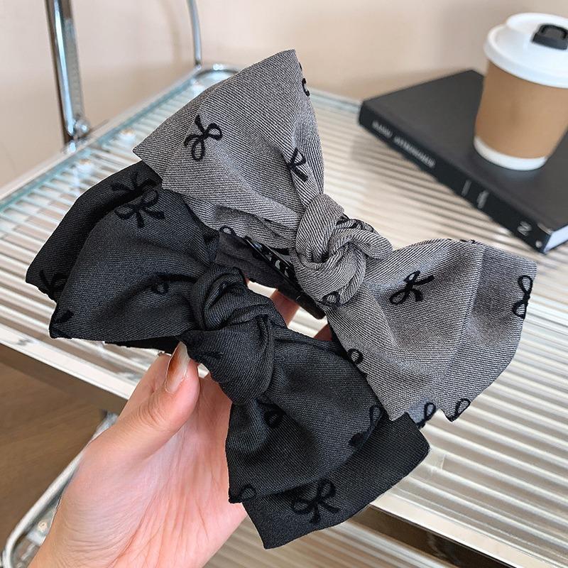 Fabric Sweet Bow Hair Claw Women Elegant Hair Clamp Bun Updo Hair Clips Korean Girls Barrettes Headwear Women Style Accessories
