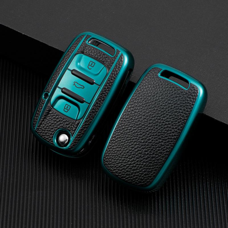 Leather Pattern Key Case for Wuling Baojun Models 730/530/510/360/310w