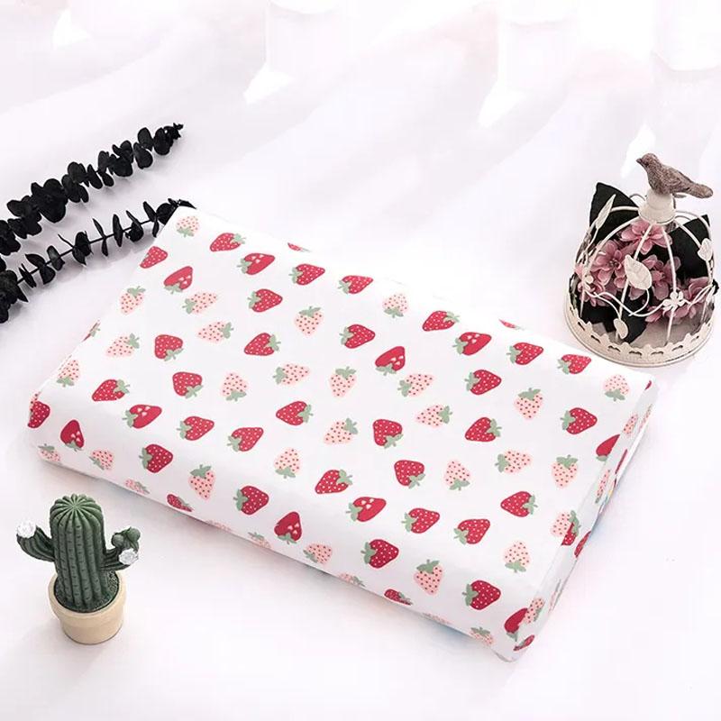 Husă de pernă pentru copii de 1-6 ani Față de pernă specială pentru pernă din latex Față de pernă pentru copii din bumbac pur cu desene animate în patru anotimpuri