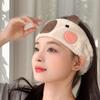 Soft and Absorbent Capybara Headband for Daily Skincare and Makeup Removal Soft Plush Furry Hairband