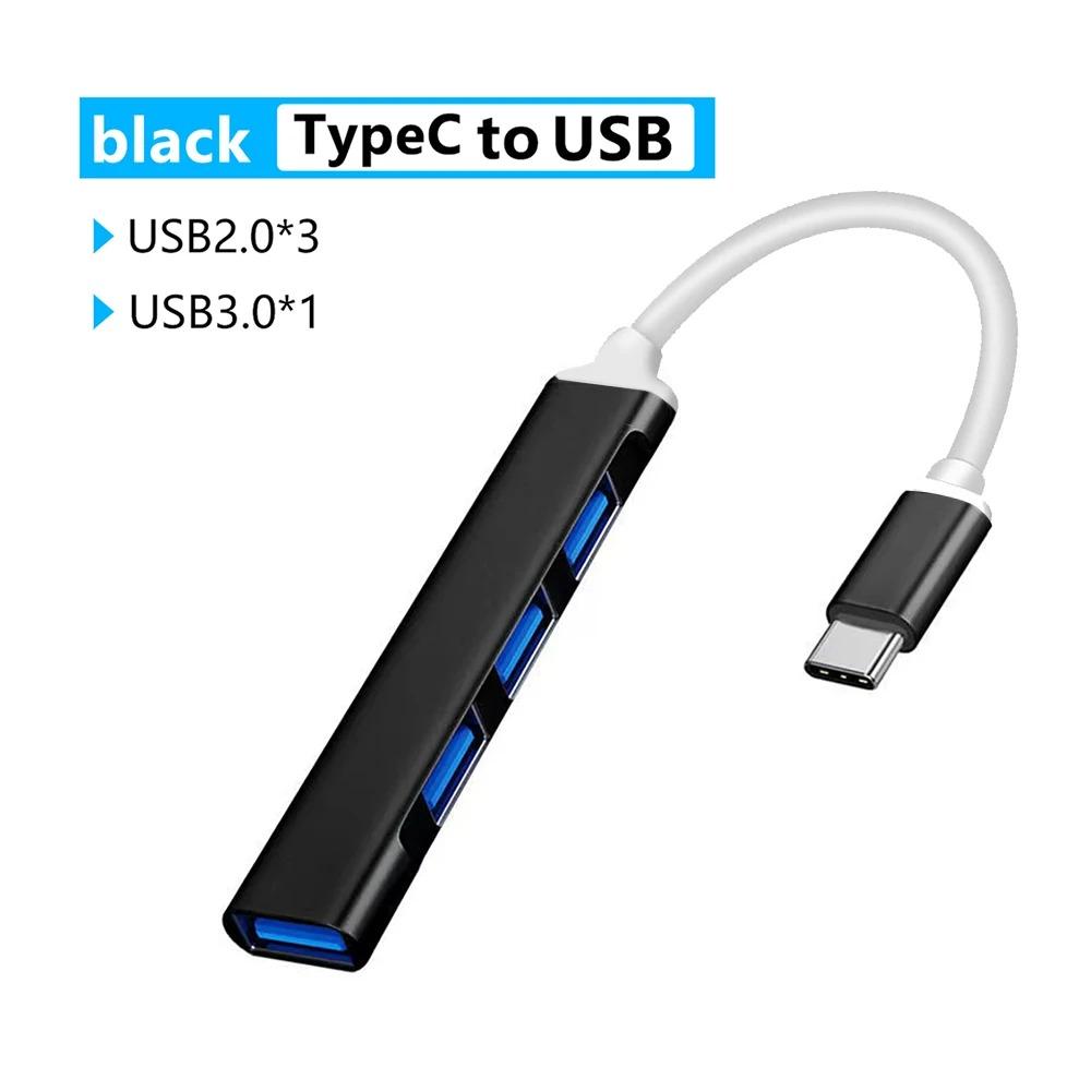 4-IN-1 USB 3.0 HUB USB HUB Docking Stations Type C 3.1 Multi USB Splitter Adapter OTG For Laptop PC Accessories Macbook Pro