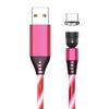LED Flowing Magnetic Charger Cable 540 Degree Rotating Magnetic Cable Light Up Cord