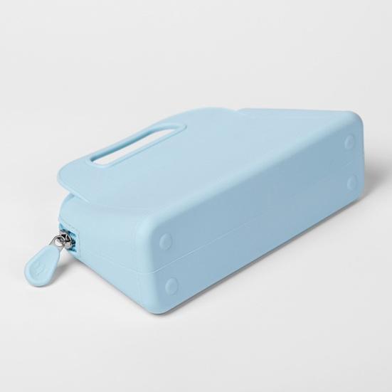 Kompakte Make-up-Tasche aus Silikon, wasserdichter Kosmetik-Organizer mit mehreren Fächern, Reise-Aufbewahrungsetui für Hautpflege und Toilettenartikel