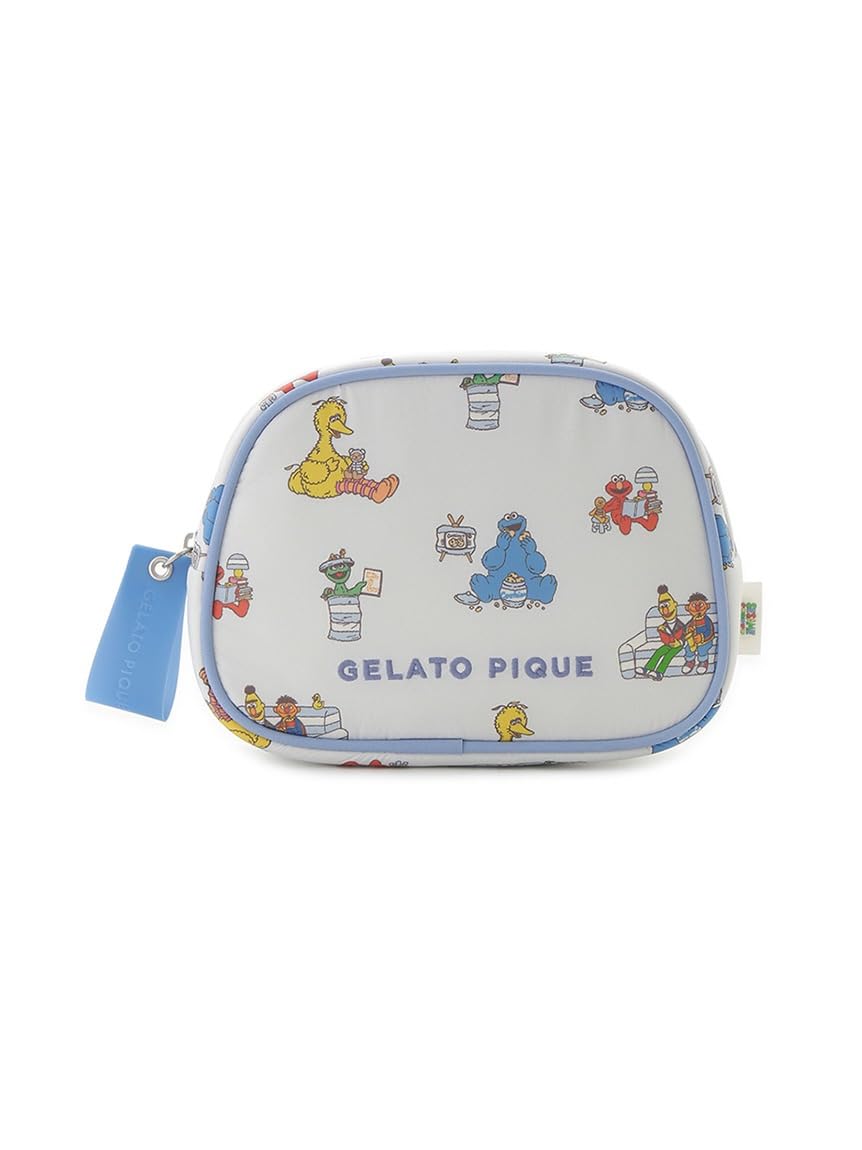 Gelato Pique Sesame Street Print Pouch Free Size (PWGB261662) Women s, Blue,