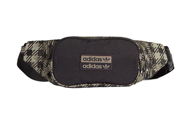 Adidas Originals Trefoil Polyester Crossbody Bag, Sling Bag, Fanny Pack Regular Unisex Clay & Black GK9467