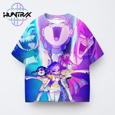 T-Shirts Girls Children's Cartoon Printed Fashion Short Sleeve T-Shirt Casual Fashion Summer Girls Short Sleeve Clothing Top