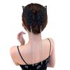 Black Oversized Butterfly Tassel Ponytail Claw Clip - 2025 New Hair Accessory