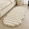 Super Soft Faux Rabbit Hair Bedside Carpet Solid Bedroom Bubble Plush Floor Mat Bay Window Living Room Coffee Table Sofa Cushion