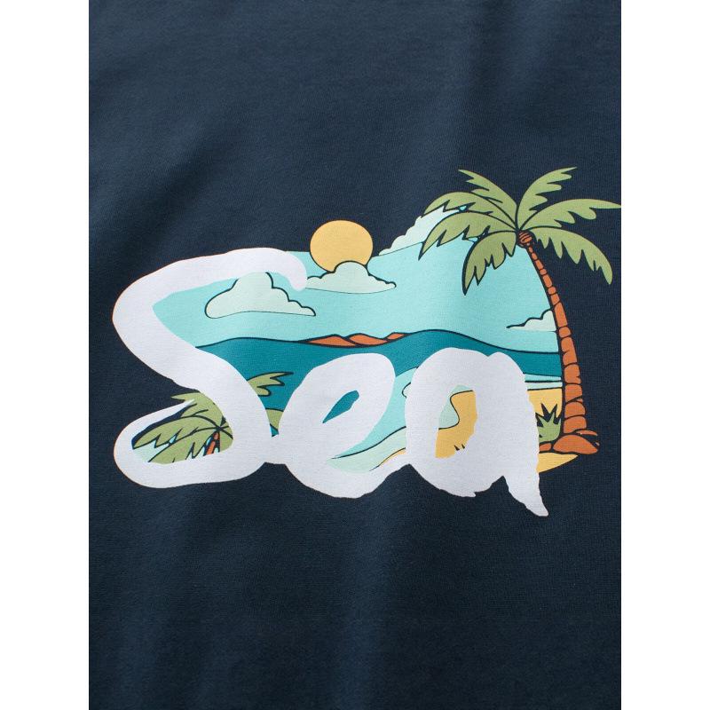 27kids Koreanischer Stil Kinder Sommer Cartoon T-Shirt - Kurzarm Rundhals für Jungen & Mädchen