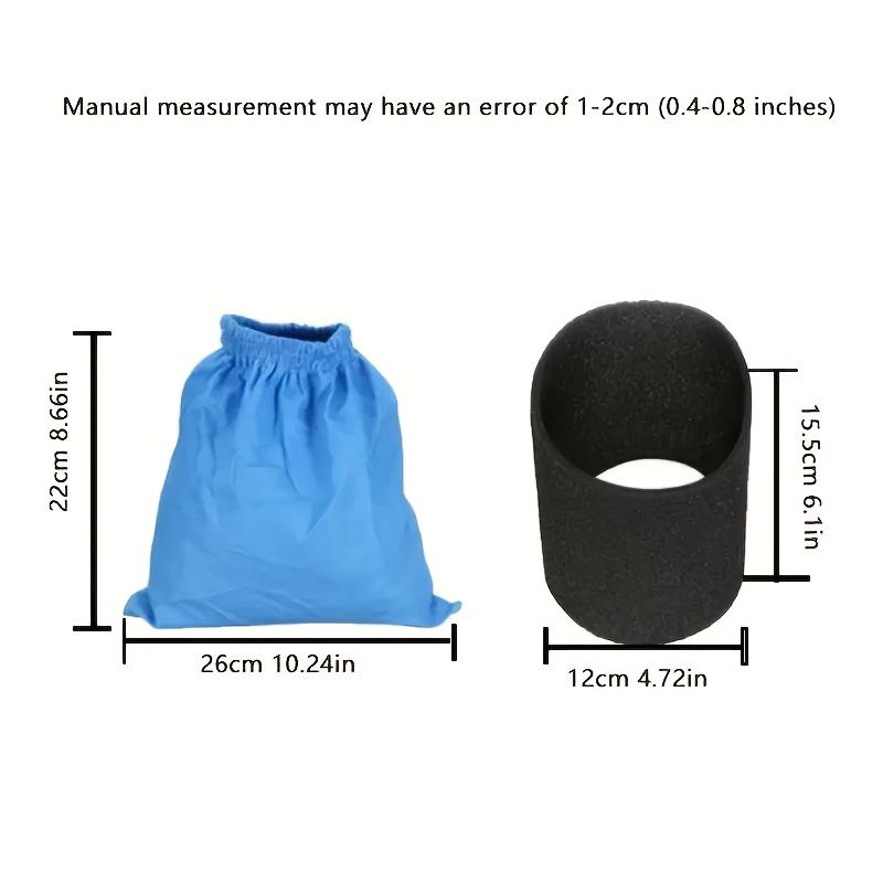 Karcher MV1 WD1 WD2 WD3 NT Series Vacuum Cleaner Replacement Textile Filter Bag & Motor Protection Cover Durable for Efficient Dust Collection