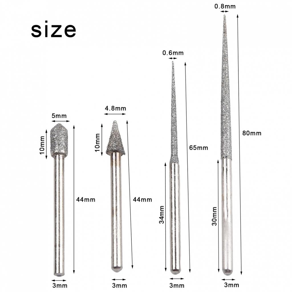 High Strength Needle Diamond Electroplating Engraving Drilling