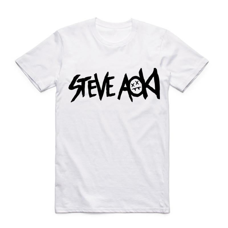 2019 Summer New Men Print STEVE AOKI Tshirt ONeck Short Sleeves Graphic EDM House Music Festival Ibiza Electro T Shirt Top Tee