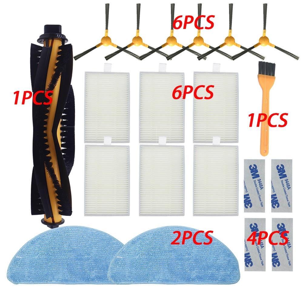 Perie laterală Filtru HEPA Lavetă mop pentru Proscenic 800T 820S pentru LIECTROUX C30B Aspirator Kit Accesorii Filtru Curățare