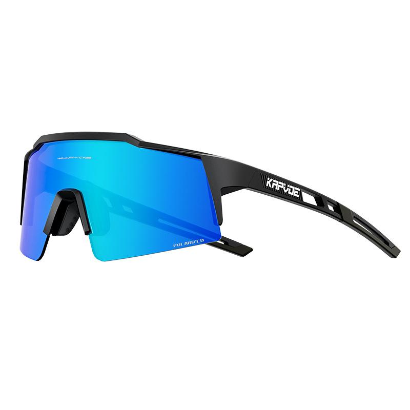 

KAPVOE Colorful Polarized Cycling Glasses for Mountain Bikes, Bicycles, Motorcycles, Outdoor Sports, Professional Windproof Goggles TK9023-QTC-1L-01（Half F