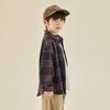 Duo Duo Jia Artistic Style Boys' Pure Cotton Plaid Shirt