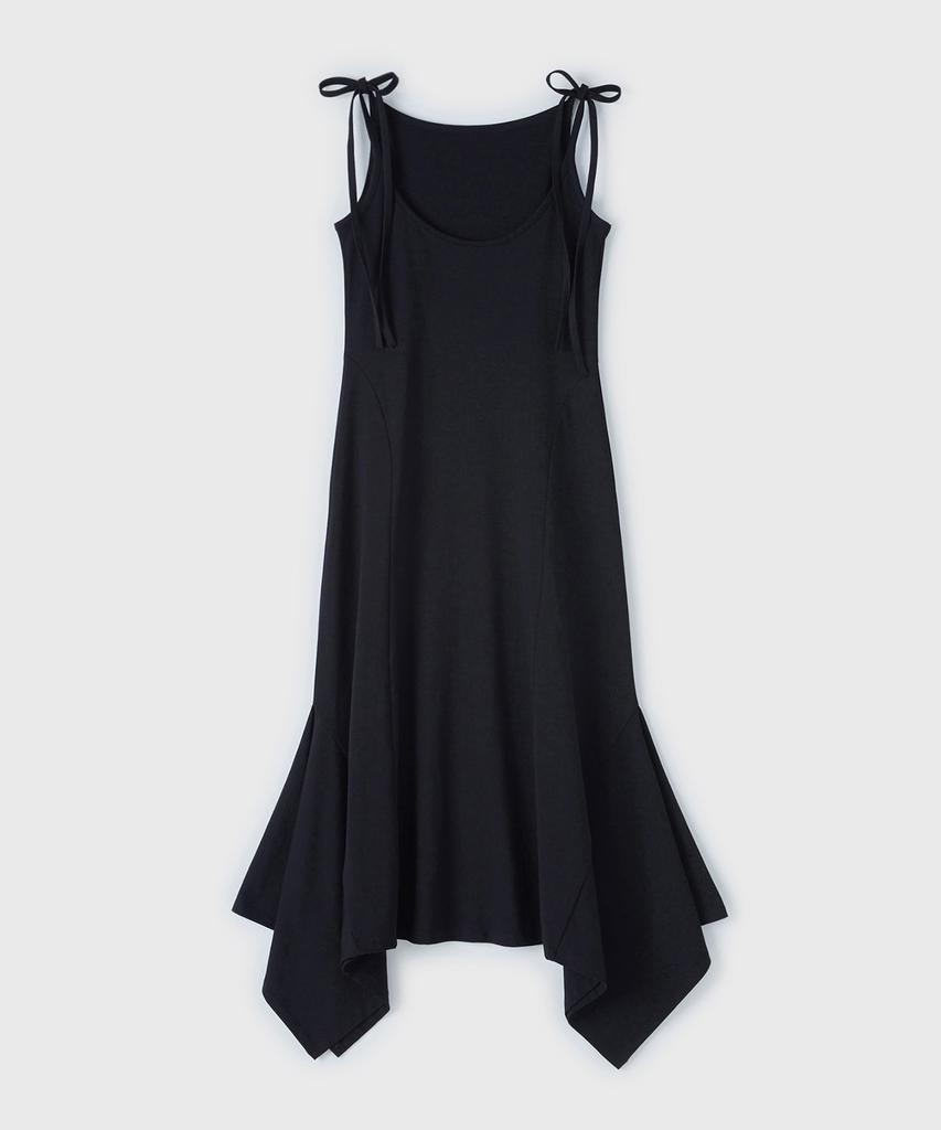 Yunse Two-Way String Sleeveless Dress (Black)