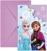 Zaproszenia Z Kopertami Frozen Kraina Lodu Elsa Anna Party Urodziny 6Szt.