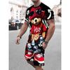 Summer Bestseller  Street Casual Fashion Soft Comfortable Breathable and Lightweight Men's Set