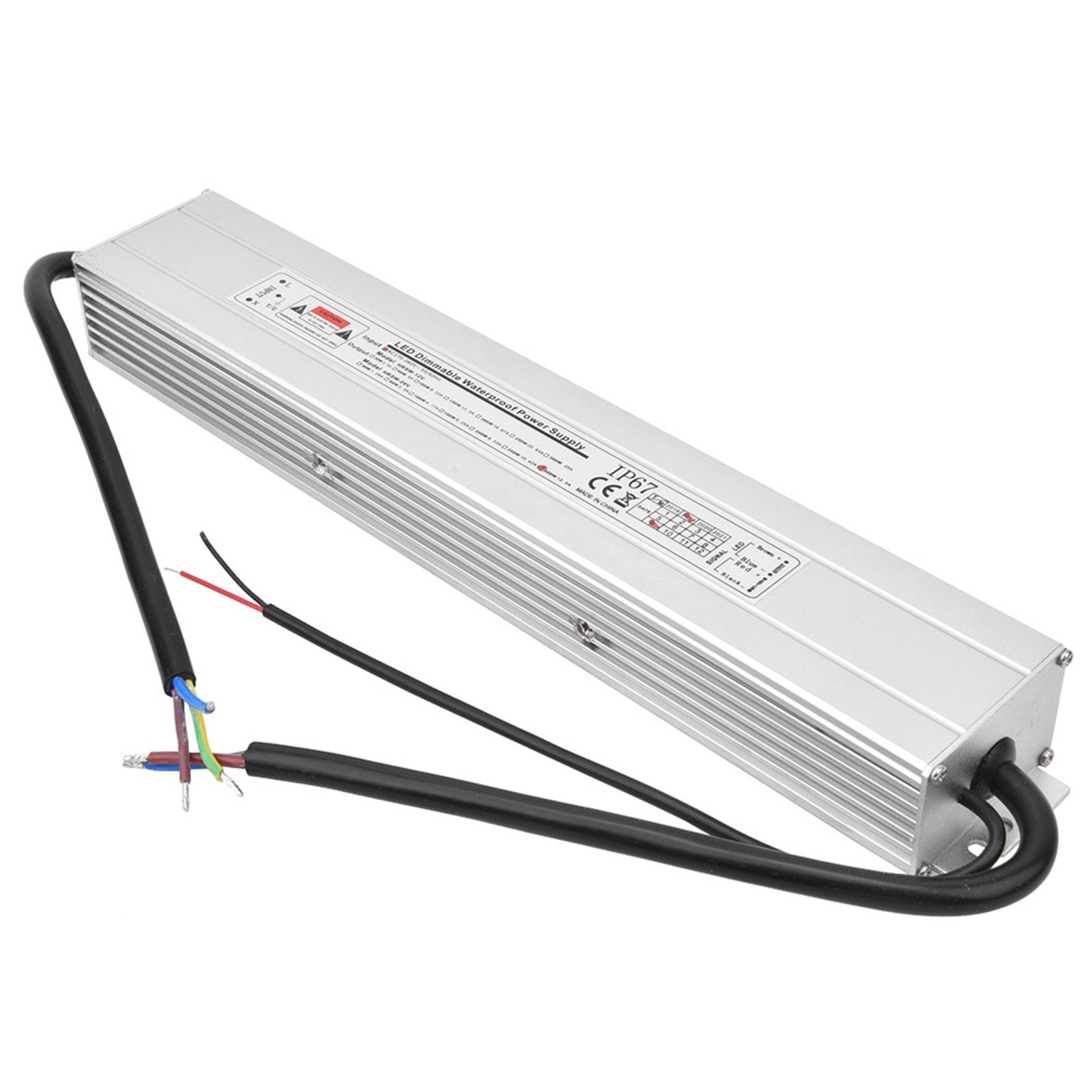 

2 in 1 LED Waterproof SCR 0 10V Dimmable Power Supply AC170 260V(50 60Hz) Input DC24V 12.5A 300W Output