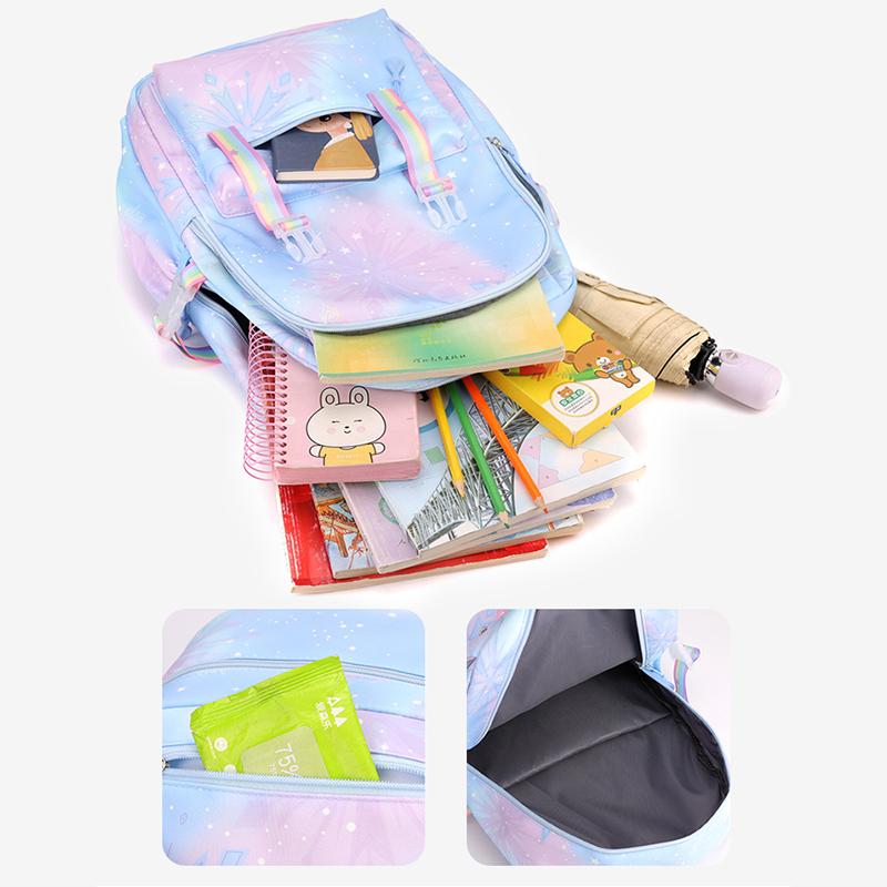 New Gabby Dollhouses School Backpack For Girls Kawaii Cartoon School Bag Cute Girls School Supplies Kids  44*30*22cm