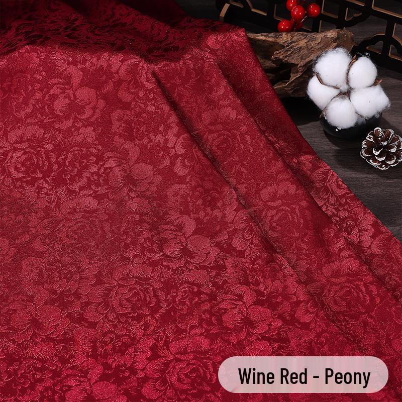Antique Silk Jacquard Fabric for Chinese Hanfu and Tang Suit Costumes